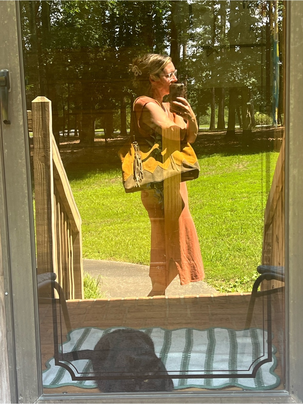 HOBO Two-Tone Suede & Leather Hobo bag - Picture 3 of 13